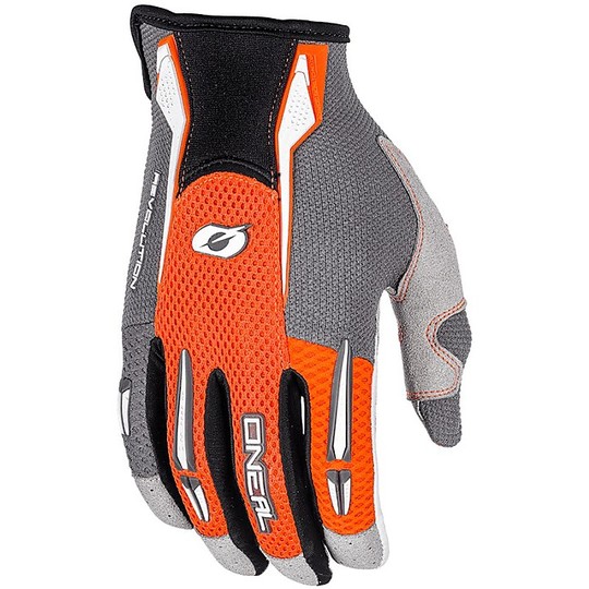 Cross Enduro Motorcycle Gloves Oneal Orange Revolution
