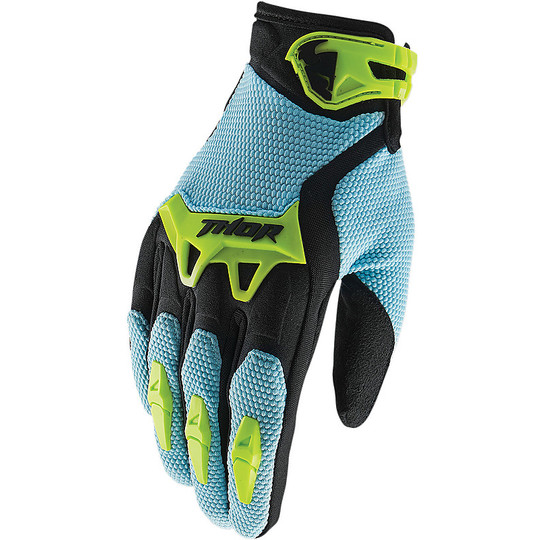 Cross Enduro Motorcycle Gloves Thor Spectrum Gloves 2017 Powder Blue