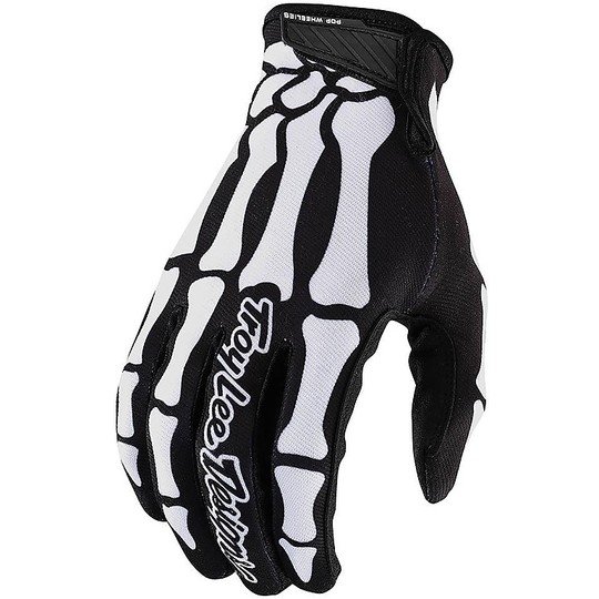 Cross Enduro Motorcycle Gloves Troy Lee Design AIR SKULLY Black