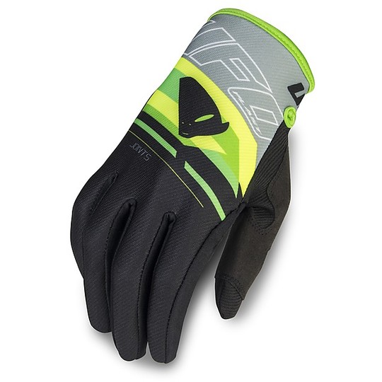 Cross Enduro Motorcycle Gloves Ufo Joint Model Black Yellow Green Neon