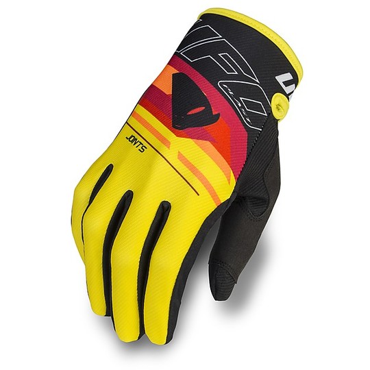 Cross Enduro Motorcycle Gloves Ufo Joint Model Black Yellow Red