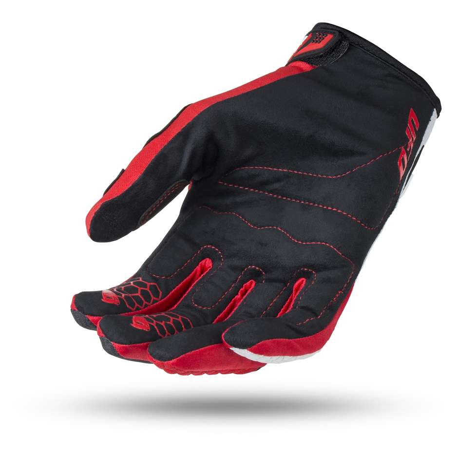 Cross Enduro Motorcycle Gloves Ufo New Blaze Black Red White