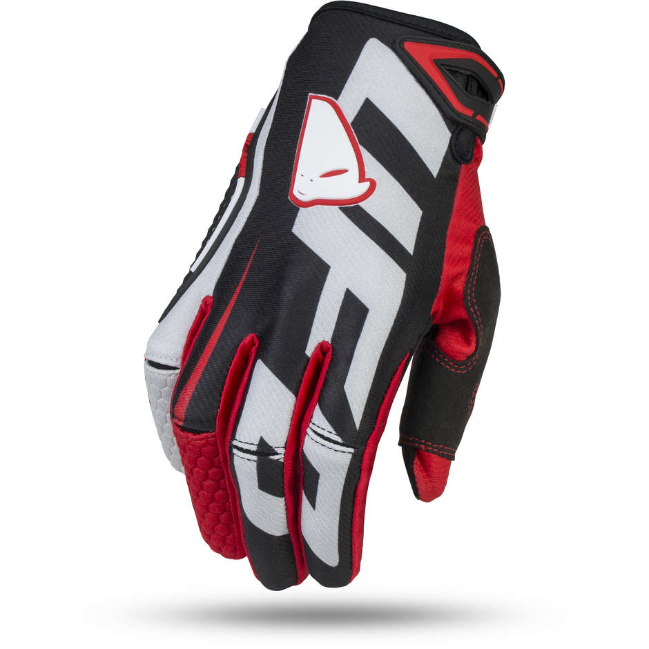 Cross Enduro Motorcycle Gloves Ufo New Blaze Black Red White