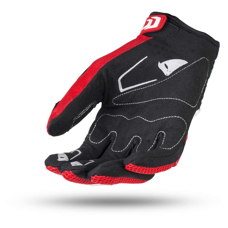 Cross Enduro Motorcycle Gloves Ufo New Iridium Red White