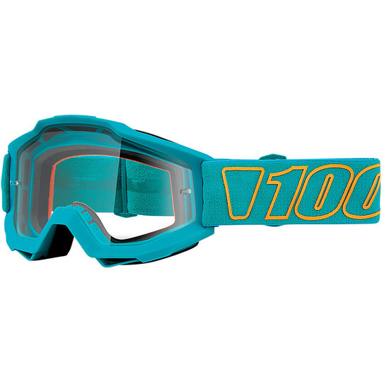 Cross Enduro Motorcycle Goggles 100% ACCURI Galak Transparent Lens