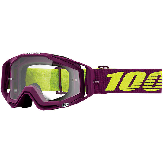 Cross Enduro Motorcycle Goggles 100% RACECRAFT Klepto Transparent Lens