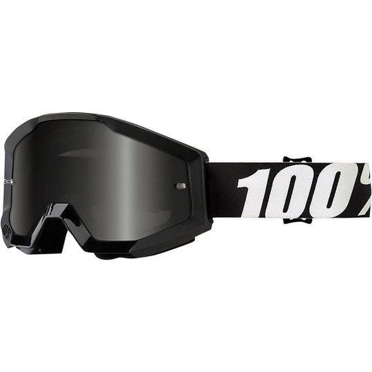 Cross Enduro Motorcycle Goggles 100% Strata Sand Outlow Smoked Lens