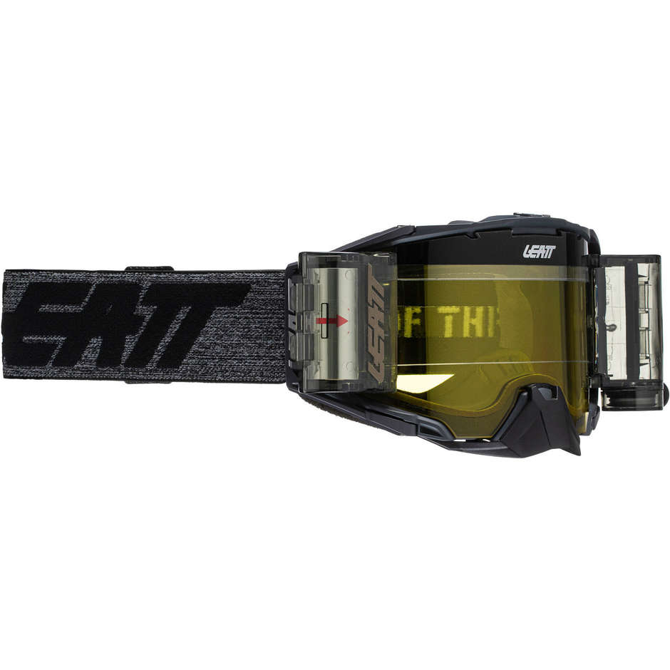 Cross Enduro Motorcycle Goggles Leatt Velocity 6.5 Roll-Off Graphene Yellow