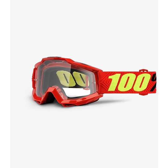 Cross Enduro Motorcycle Goggles Mask 100% ACCURI OTG Saarinen Transparent Lens