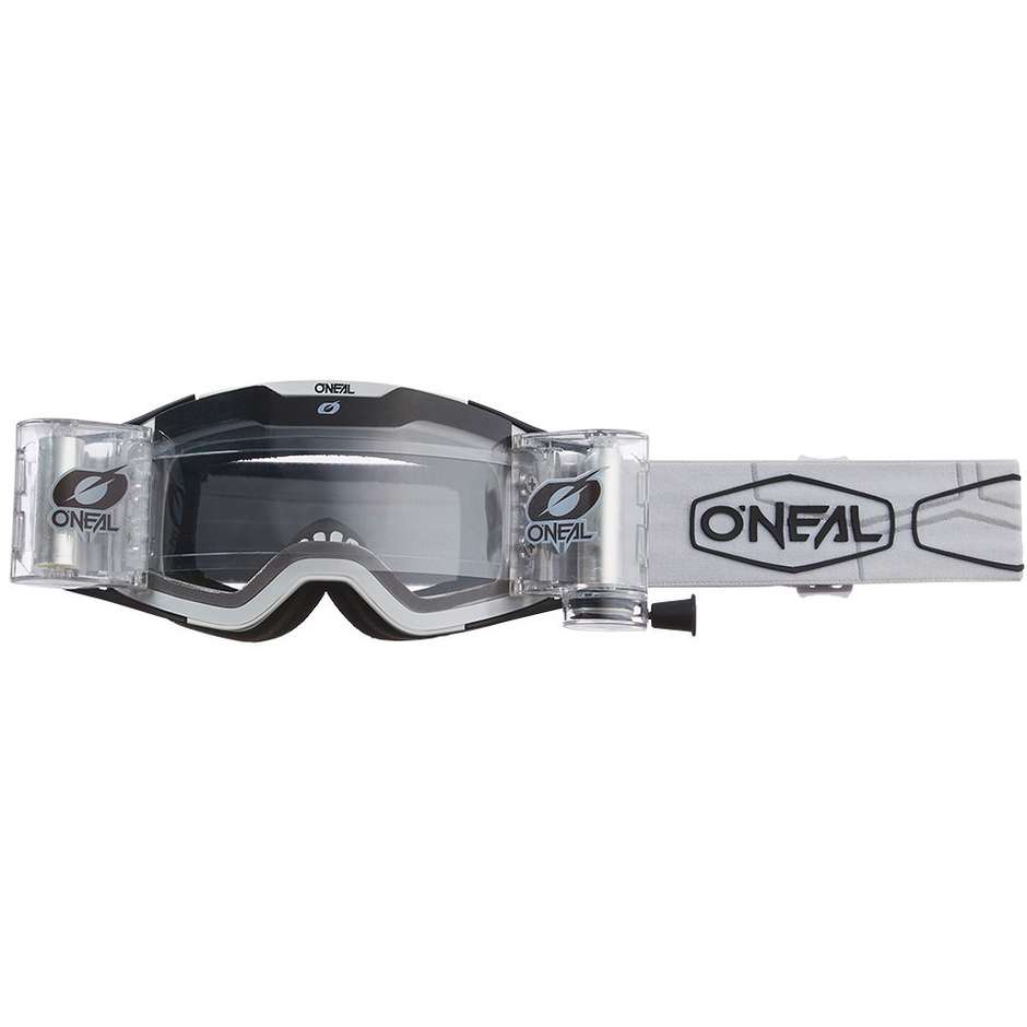 Cross Enduro Motorcycle Goggles Oneal B 30 Roll Off V.22 Hexx White Black