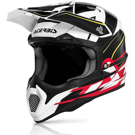 Cross Enduro motorcycle helmet Acerbis 2016 Impact Black White