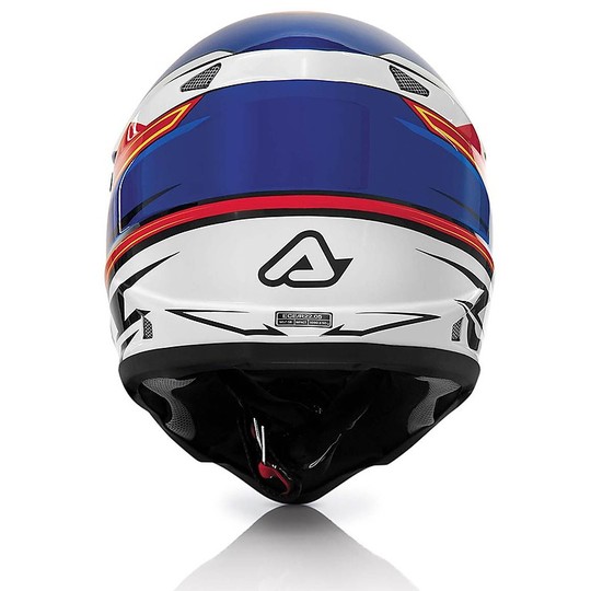 Cross Enduro motorcycle helmet Acerbis Impact 2016 Red White Blue