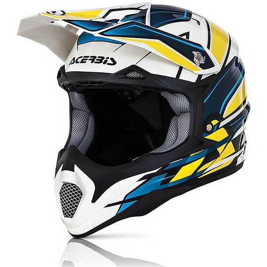 Cross Enduro motorcycle helmet Acerbis Impact 2016 Yellow White