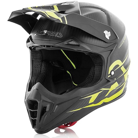 Cross Enduro motorcycle helmet Acerbis Impact 3.0 Carbon Black / Yellow Fluo