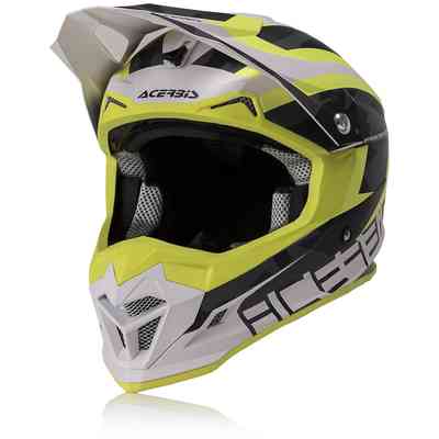 Helmet acerbis Full Modular SEREL Neon Yellow with Visor Touring Road 