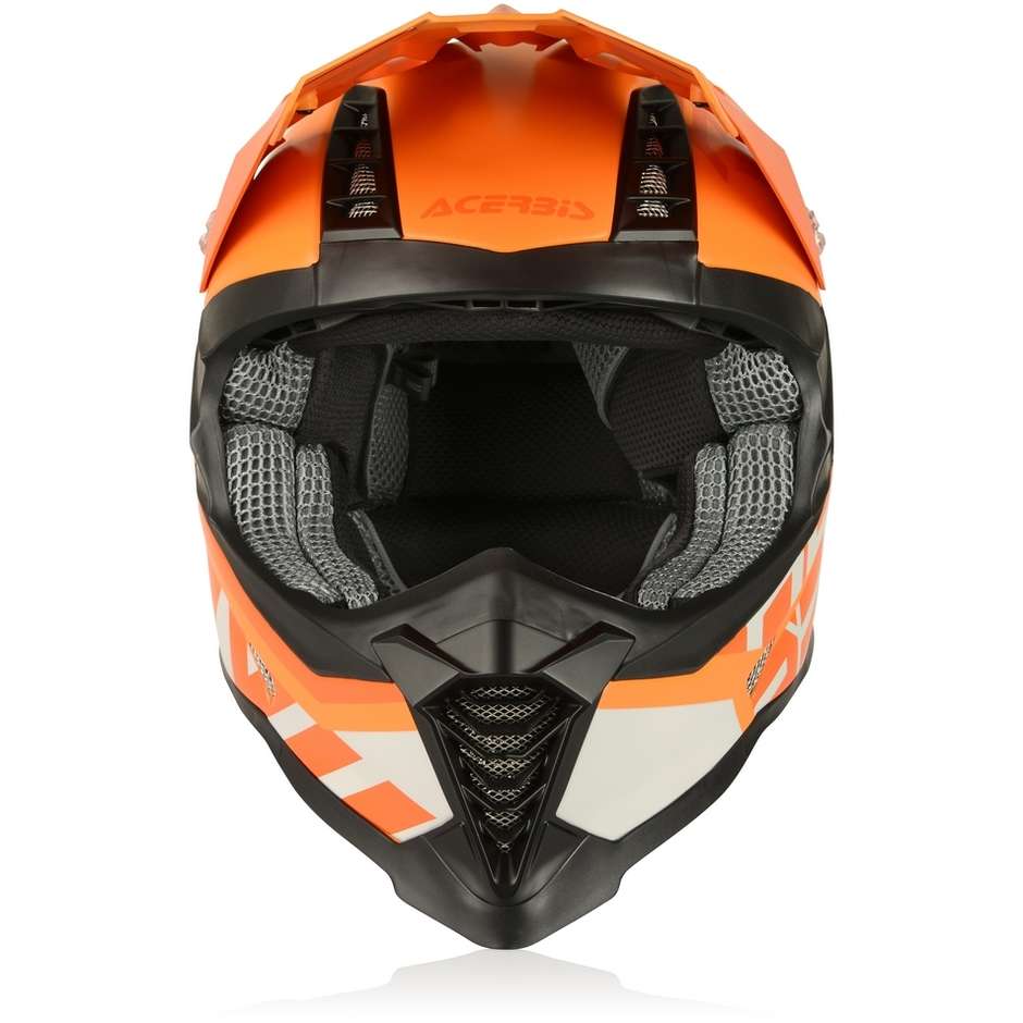 Cross Enduro Motorcycle Helmet Acerbis X-RACER VTR Matt Orange Fiber