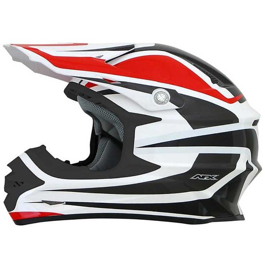Cross Enduro motorcycle helmet AFX FX-21 Alpha Red Multicolor