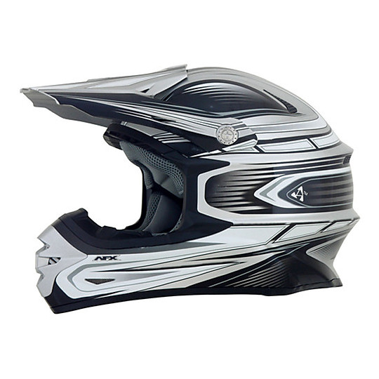 Cross Enduro motorcycle helmet AFX FX-21 Black Silver Multicolor