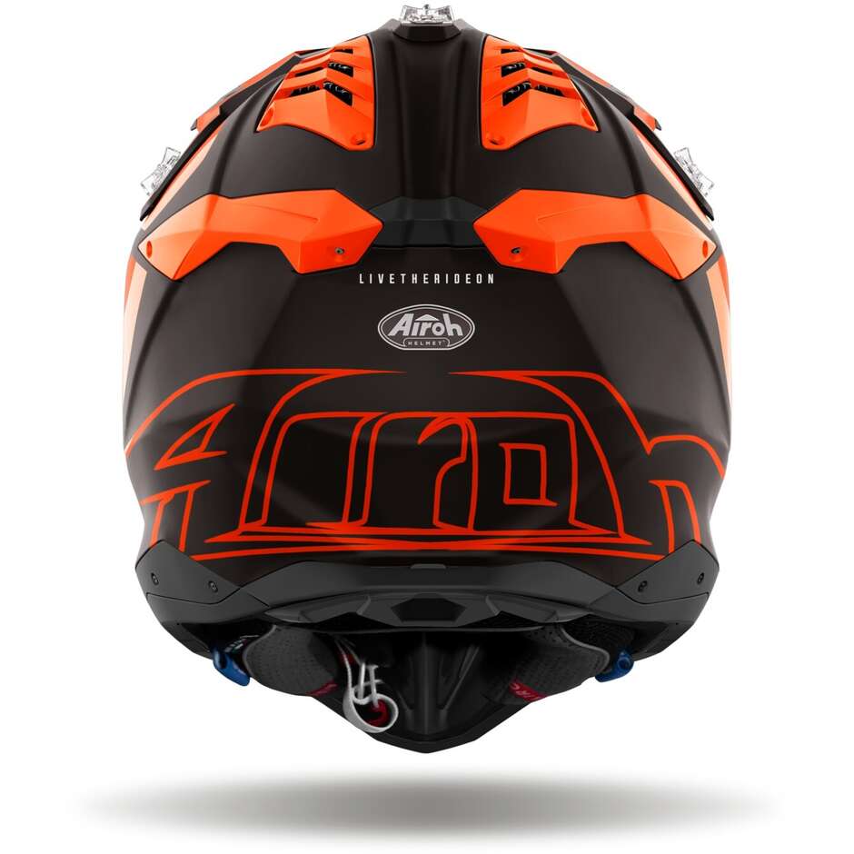 Cross Enduro Motorcycle Helmet Airoh AVIATOR 3 GLORY Matt Orange