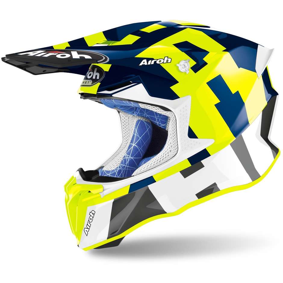 Cross Enduro Motorcycle Helmet Airoh TWIST 2.0 Frame Glossy Blue