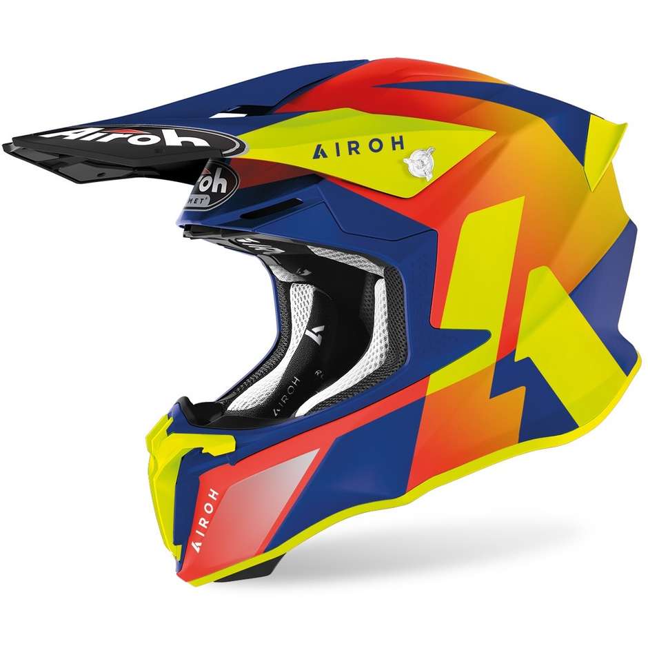 Cross Enduro Motorcycle Helmet Airoh TWIST 2.0 Lift Matt Blue