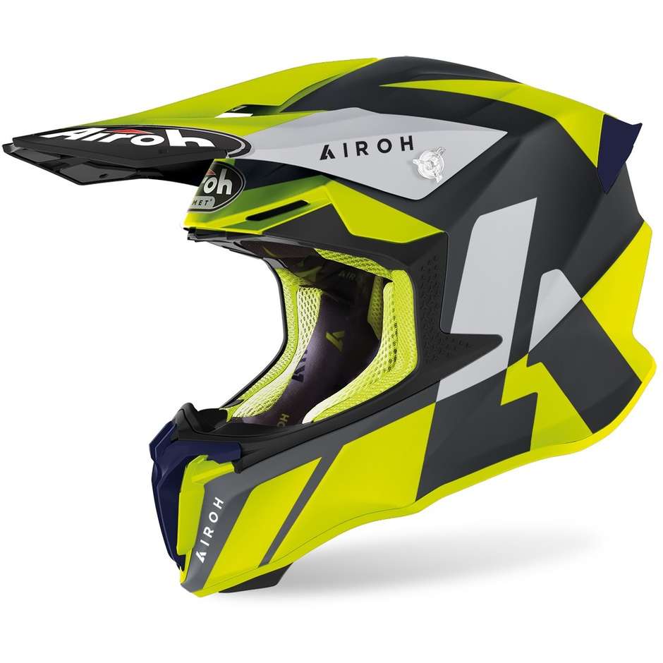 Cross Enduro Motorcycle Helmet Airoh TWIST 2.0 Lift Matt Yellow