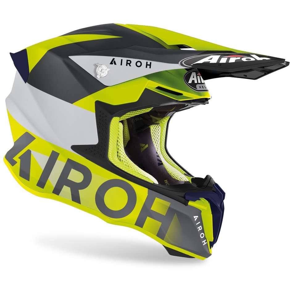 Cross Enduro Motorcycle Helmet Airoh TWIST 2.0 Lift Matt Yellow