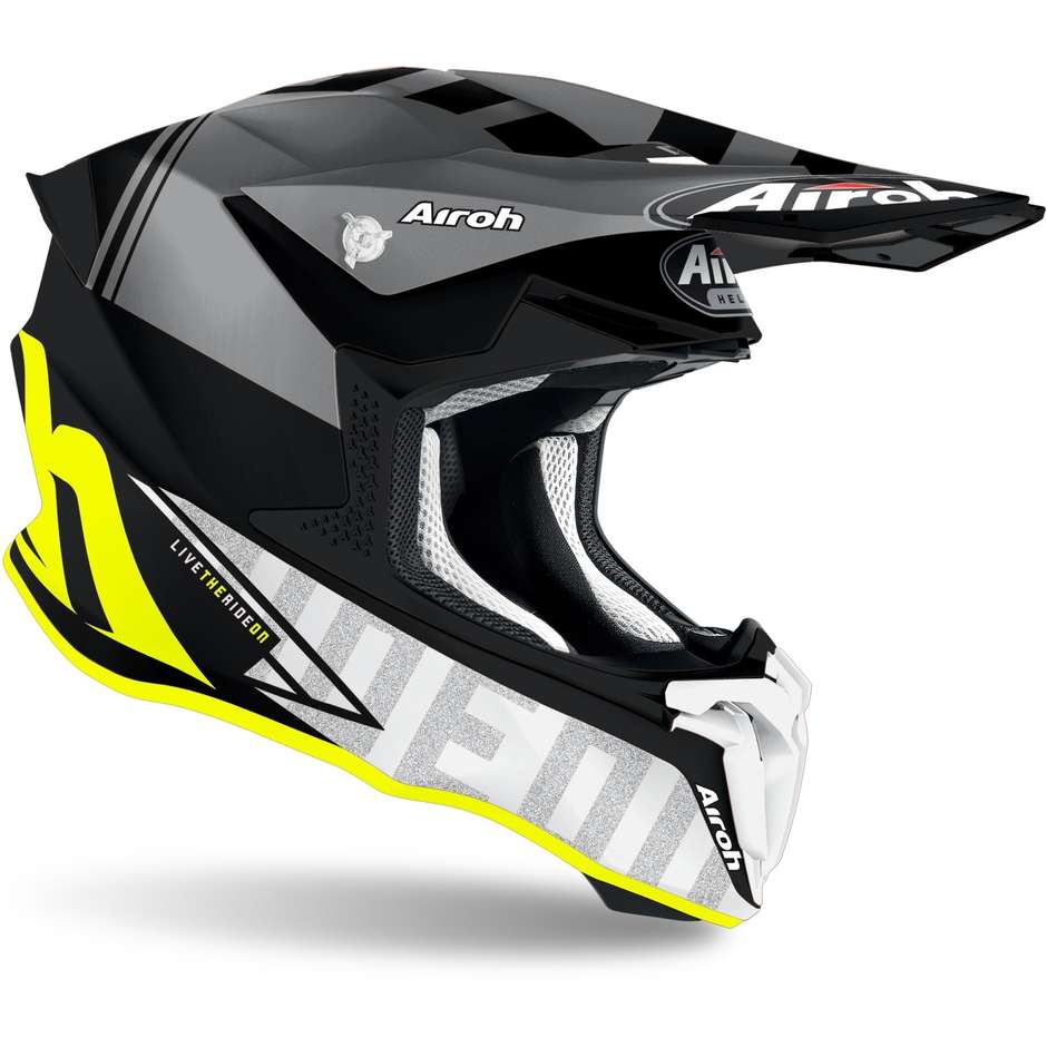 Cross Enduro Motorcycle Helmet Airoh TWIST 2.0 TECH Matt Yellow