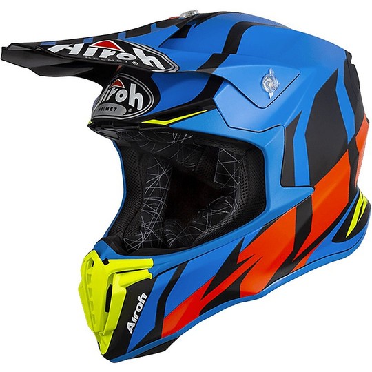 Cross Enduro Motorcycle Helmet Airoh Twist GREAT Matt Blue