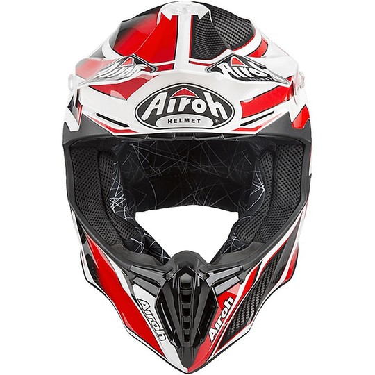 Cross Enduro Motorcycle Helmet Airoh Twist SHADING Shiny Red
