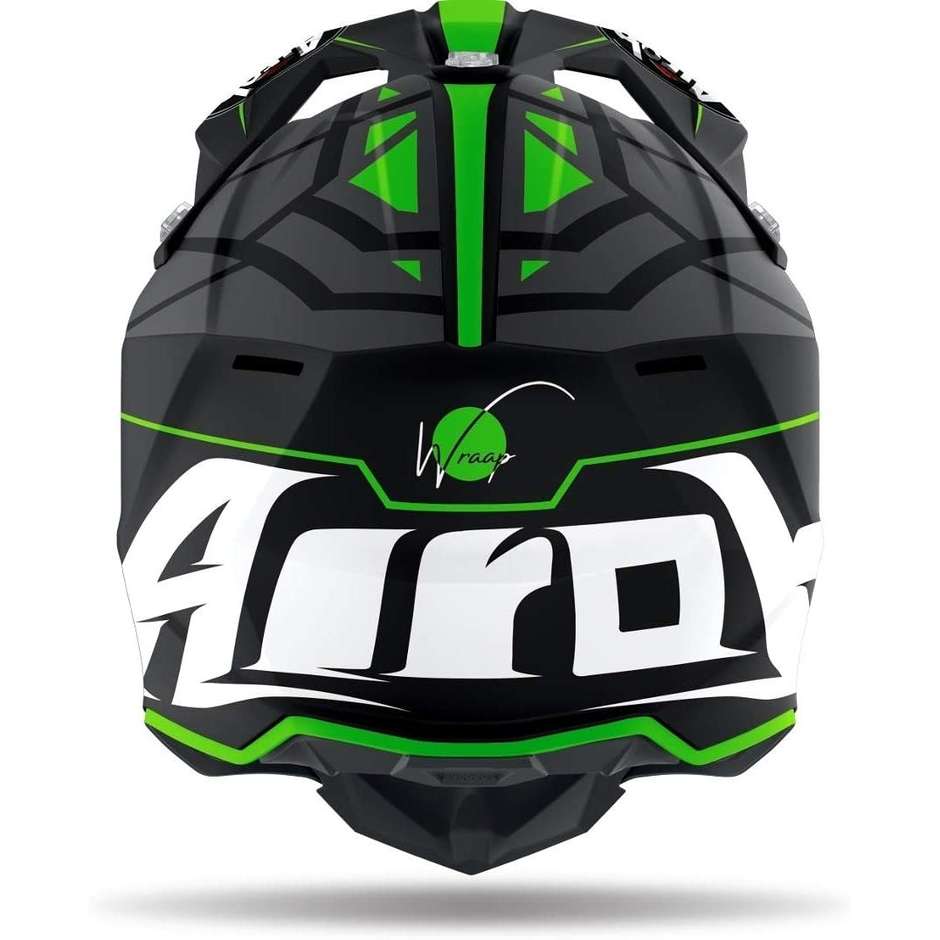 Cross Enduro Motorcycle Helmet Airoh WRAAP Mood Matt Green