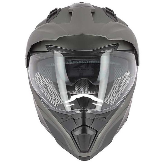 Cross Enduro Motorcycle Helmet Astone Crossmax SHAFT Matt Titanium