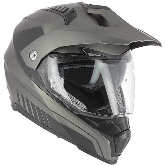 Cross Enduro Motorcycle Helmet Astone Crossmax SHAFT Matt Titanium