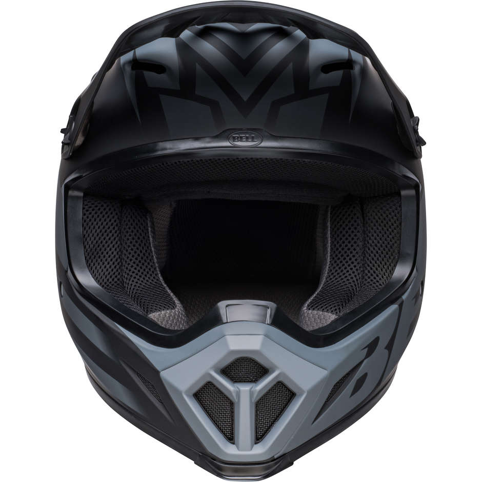 Cross Enduro Motorcycle Helmet Bell MX-9 MIPS DISRUPT Black Charcoal Opaque