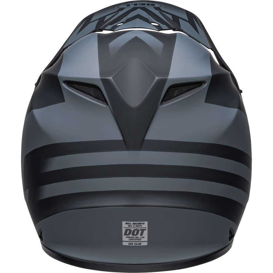 Cross Enduro Motorcycle Helmet Bell MX-9 MIPS DISRUPT Black Charcoal Opaque