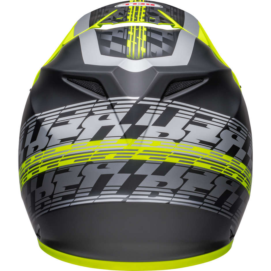 Cross Enduro Motorcycle Helmet Bell MX-9 MIPS OFFSET Black Yellow Fluo Matt
