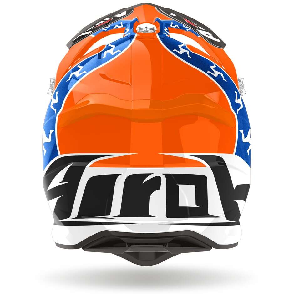 Cross Enduro Motorcycle Helmet In HPC Fiber Airoh STRYCKER HAZZARD Glossy