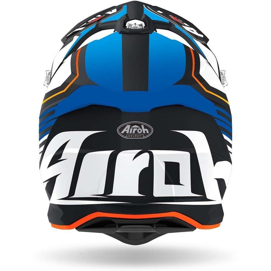 Cross Enduro Motorcycle Helmet In HPC Fiber Airoh STRYCKER Shaded Matt Blue