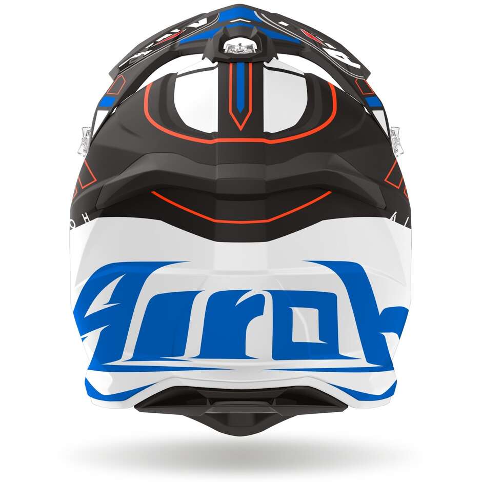 Cross Enduro Motorcycle Helmet In HPC Fiber Airoh STRYCKER SKIN Matt Blue