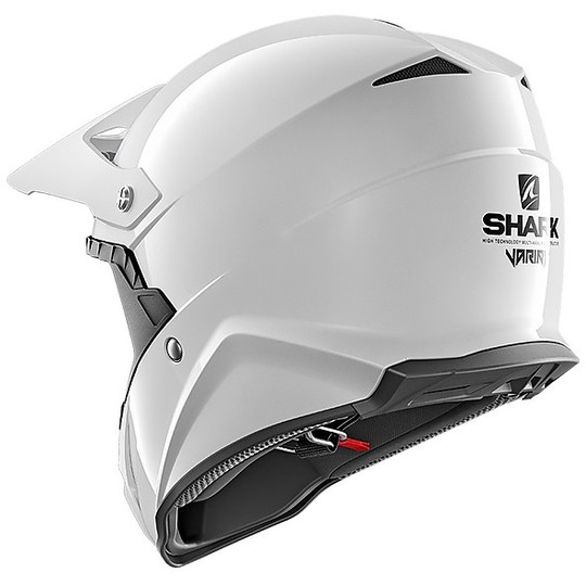 Cross Enduro Motorcycle Helmet in Shark Fiber VARIAL White