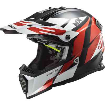 MX Helmet LS2 MX471 Xtra Yard White Red