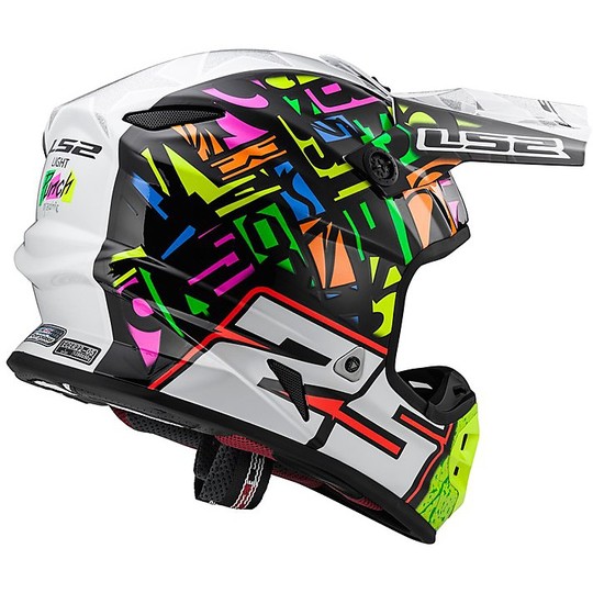 Cross Enduro motorcycle helmet LS2 MX456 Ages In fiber Punch