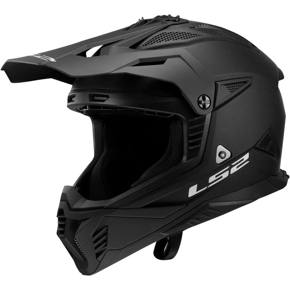 Cross Enduro Motorcycle Helmet Ls2 MX708 FAST 2 SOLID Matt Black