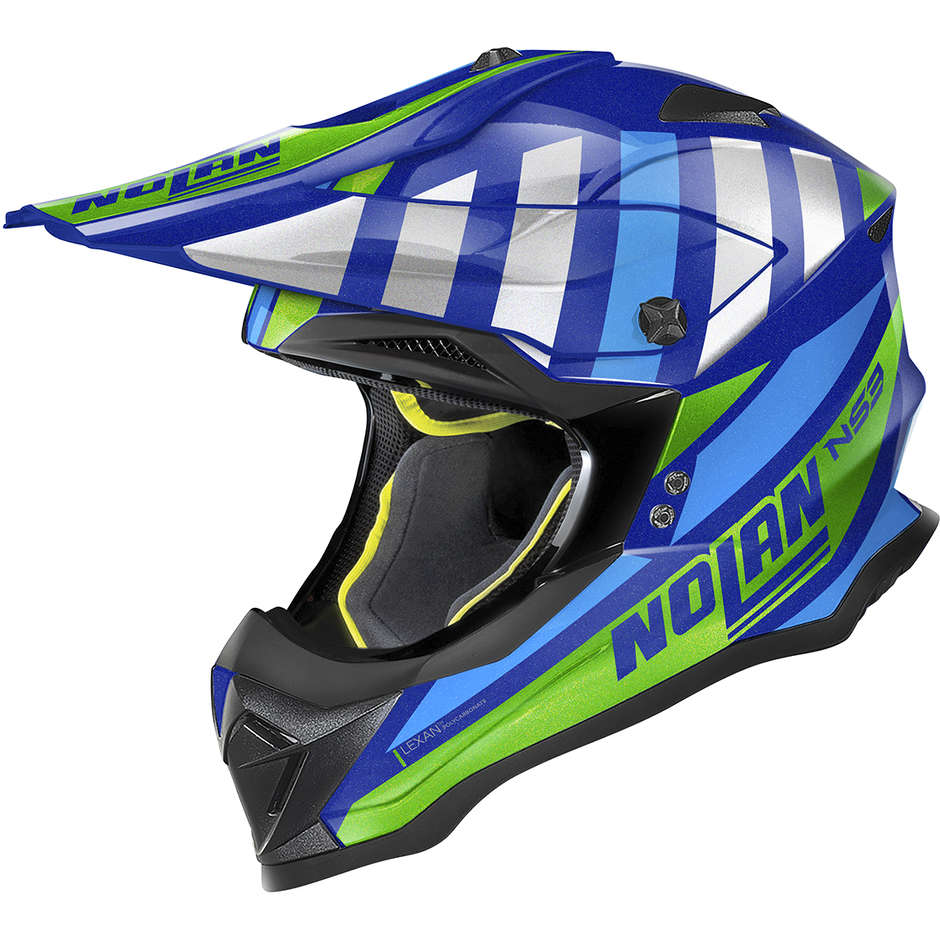Cross Enduro Motorcycle Helmet Nolan N53 CLIFFJUMPER 076 Cayman Blue