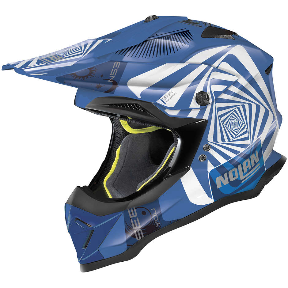 Cross Enduro Motorcycle Helmet Nolan N53 RIDDLER 086 Blue
