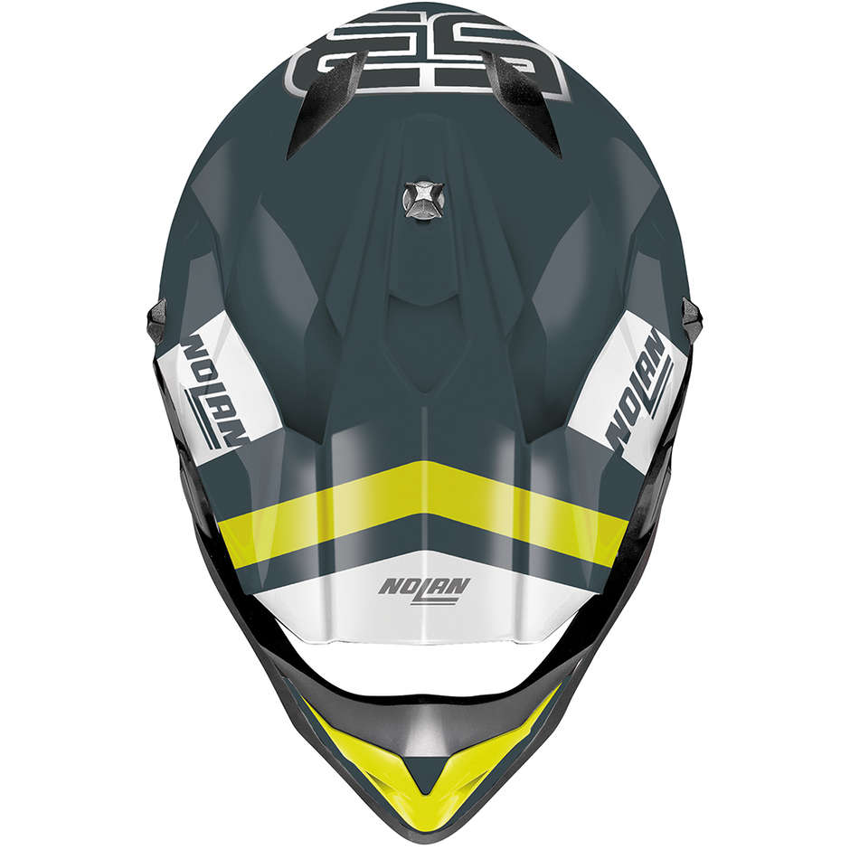 Cross Enduro Motorcycle Helmet Nolan N53 SPARKLER 091 Slate Gray