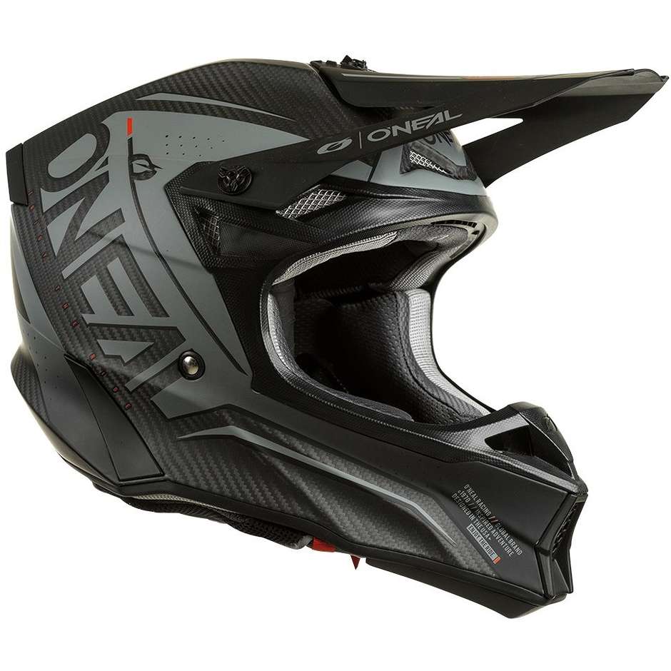 Cross Enduro Motorcycle Helmet Oneal 10SRS Carbon V.22 Prodigy Black