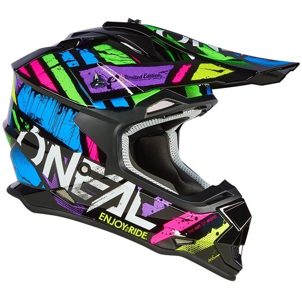 Cross Enduro motorcycle helmet Oneal 2SRS Helmet GLITCH V.23 Multicolor