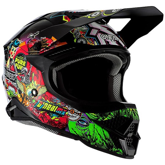Cross Enduro motorcycle helmet O'neal 3 Series Crank 2.0 Multicolor