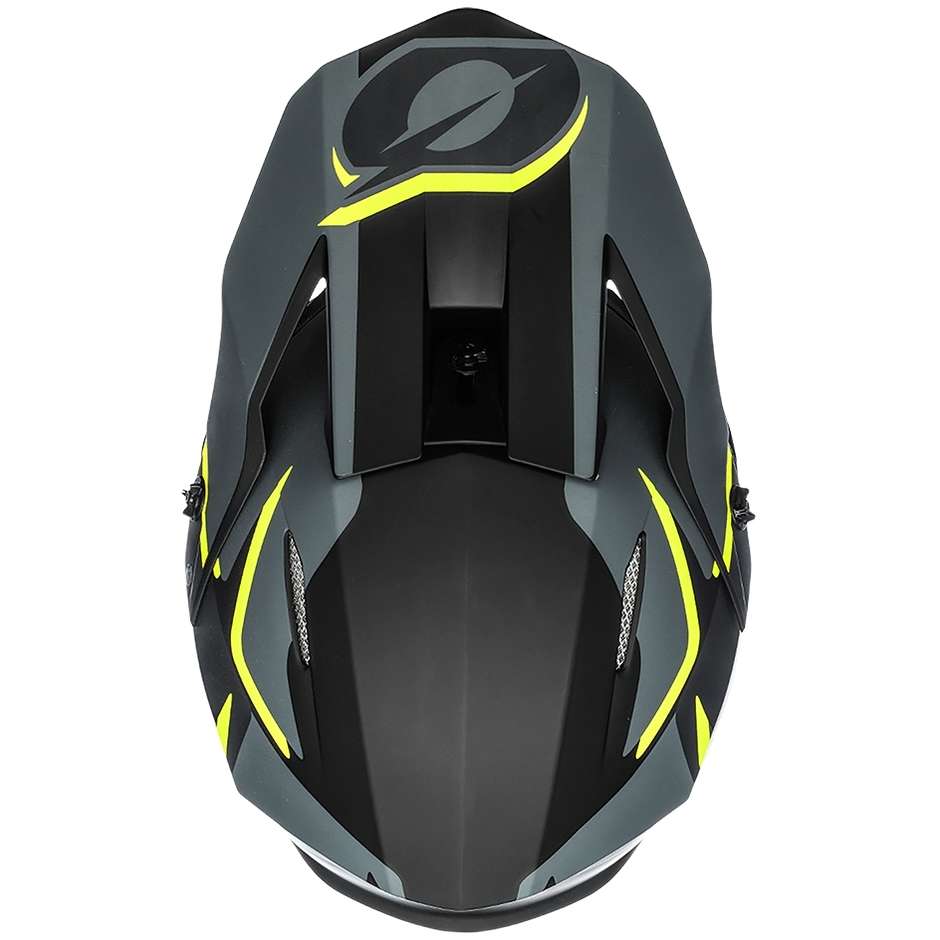 Cross Enduro Motorcycle Helmet Oneal 3Srs Helmet Voltage Black Yellow